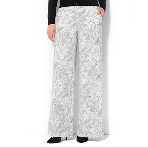 LACE-PRINT PALAZZO SOFT PANT